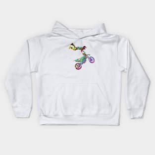 Motocross Dirt Bike Kids Hoodie